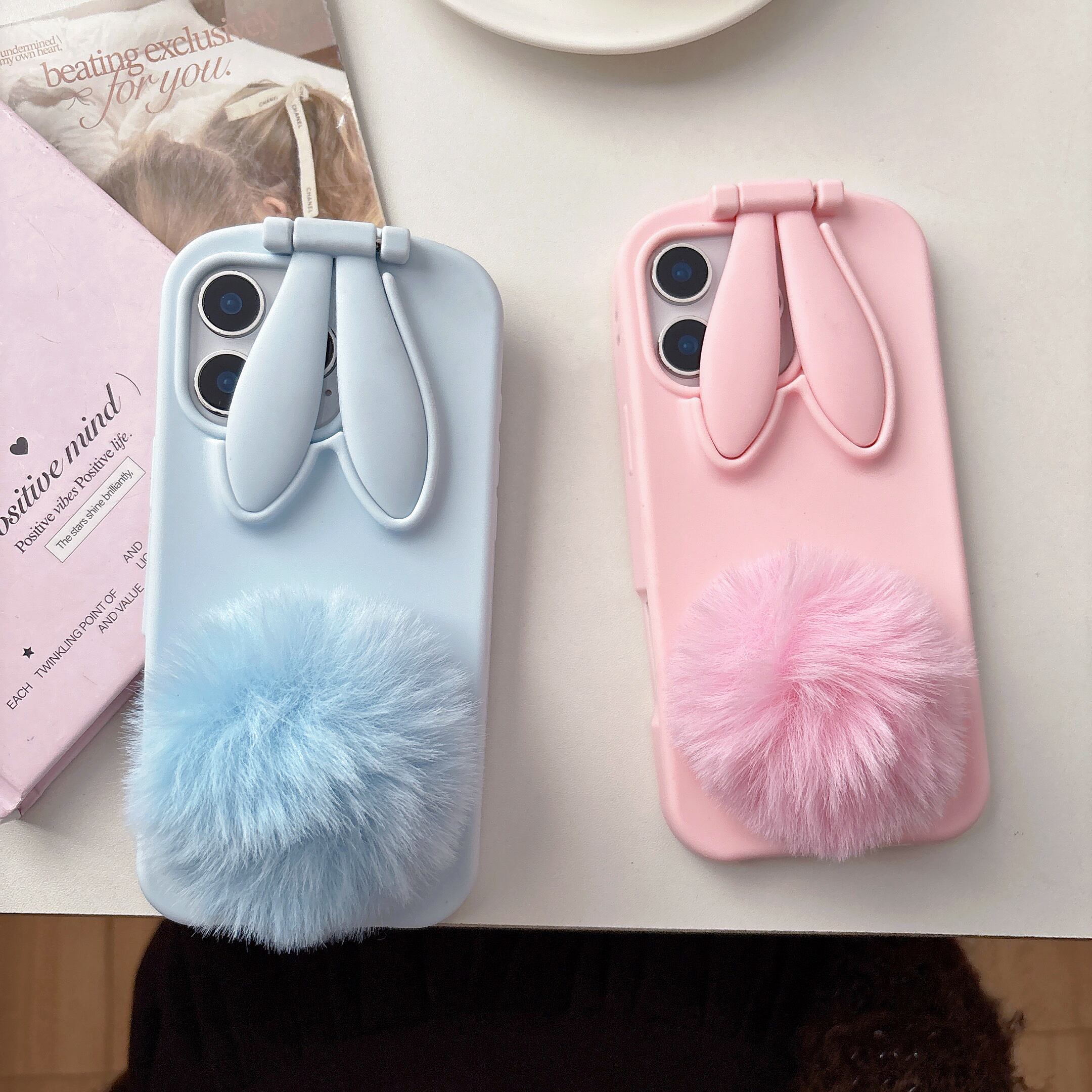 ウサ耳 iPhone 17 16 15 14 13 ケース 可愛い シリコン うさぎ しっぽ