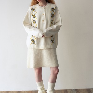 Nordic Stitch Knit Pullover【5color】 T4174