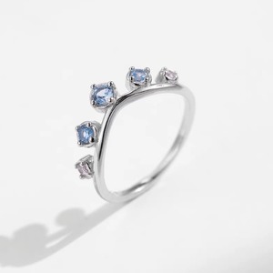 指輪 おしゃれ ジオメタリック ウェーブ ダイヤモンド リング