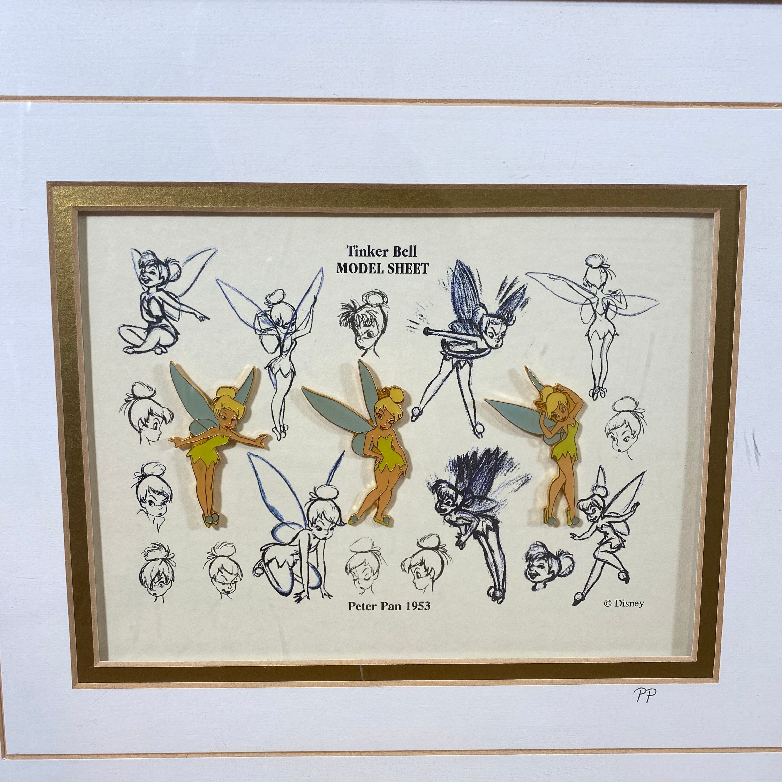 【激熱】ティンカーベル　フレームピンセット　（framed pin set） 激熱】ティンカーベルフレームピンセット（framed pin set）