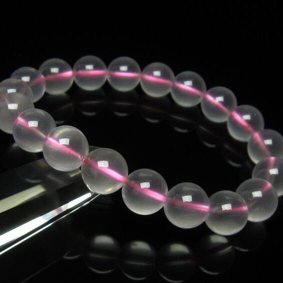 ミルキークォーツ ピンク ブレスレット 11mm [M便 1/10] 111-4970
