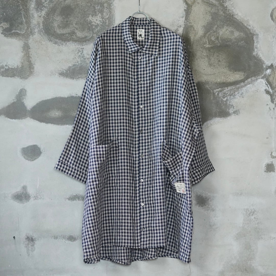 ALTT MADE : OVER COAT . blue _ type a | RÜCKWÄRTS