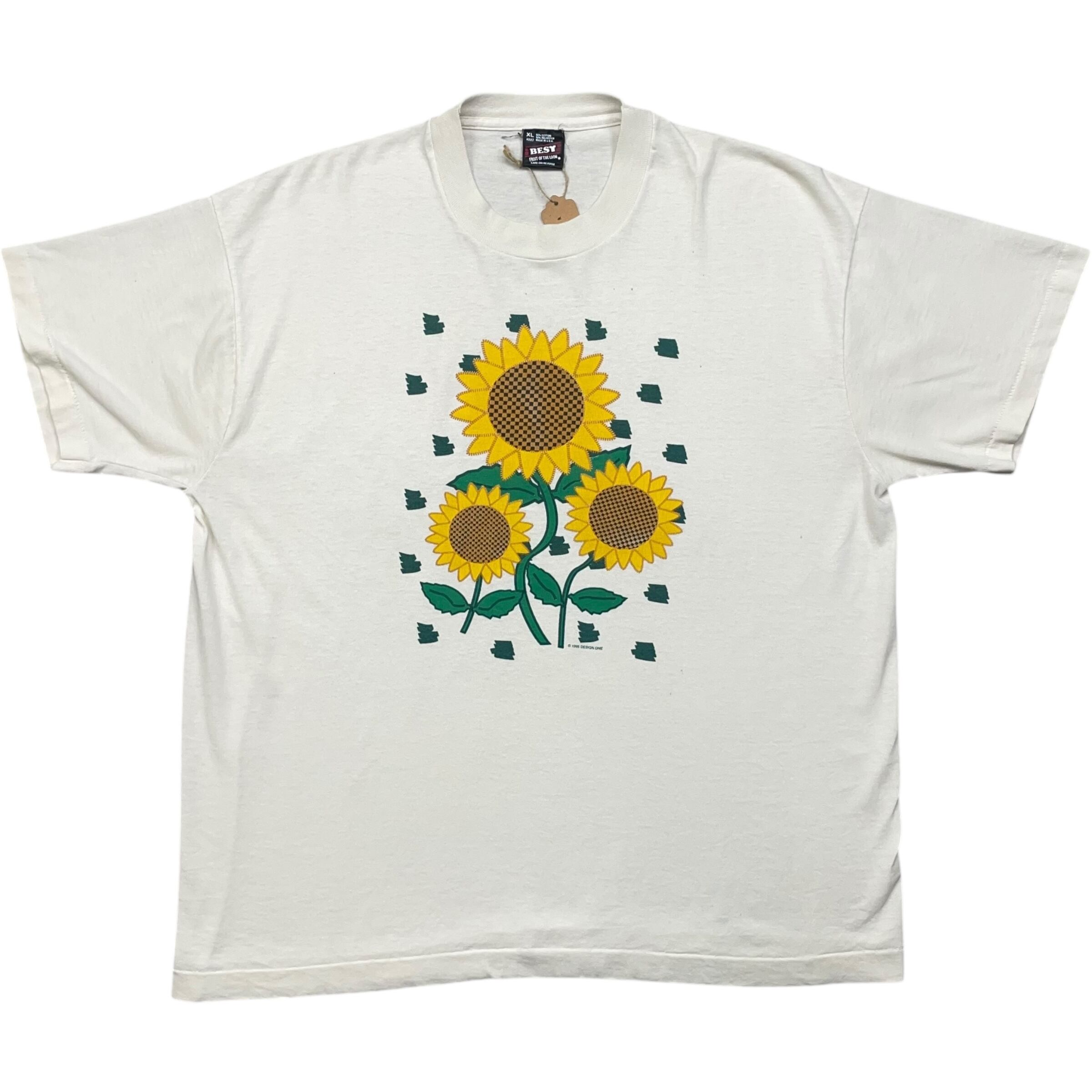 《XL》FRUIT OF THE ROOM フルーツオブザルーム Tシャツ フロントプリント シングルステッチ USA製 90年代 vintage no.7526