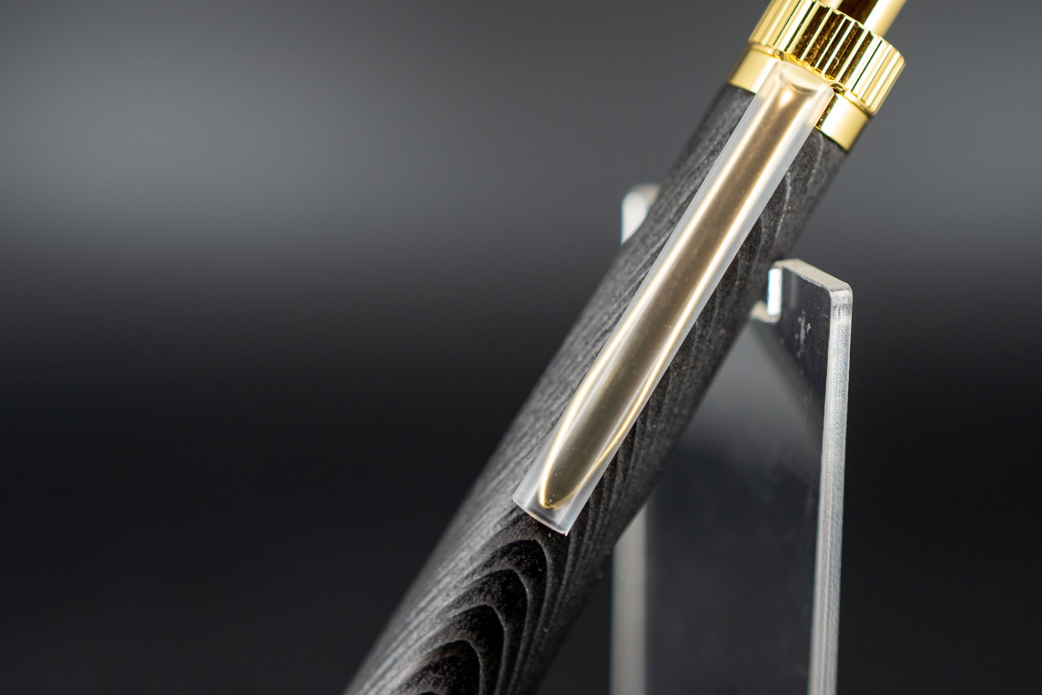 【枯炭】屋久杉 浮造り 拭き漆 gold MP