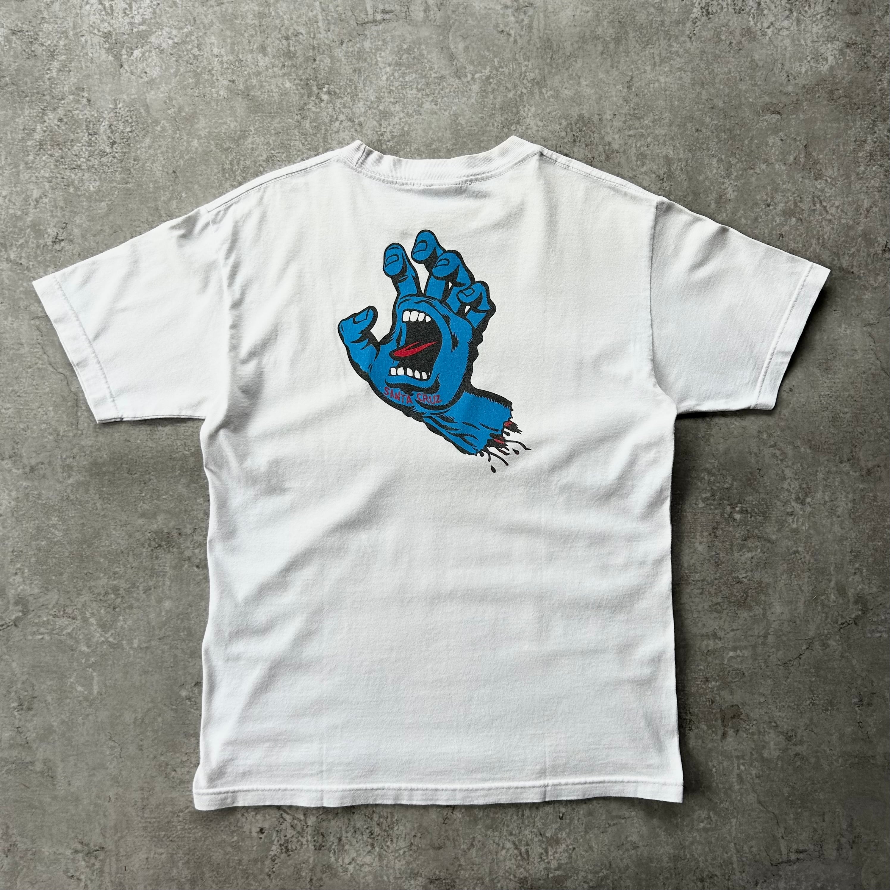 00s NHSタグ サンタクルーズ スクリーミングハンド Tシャツ 白 M 00s サンタクルーズ tシャツ NHSタグ ホワイト スクリーミングハンド