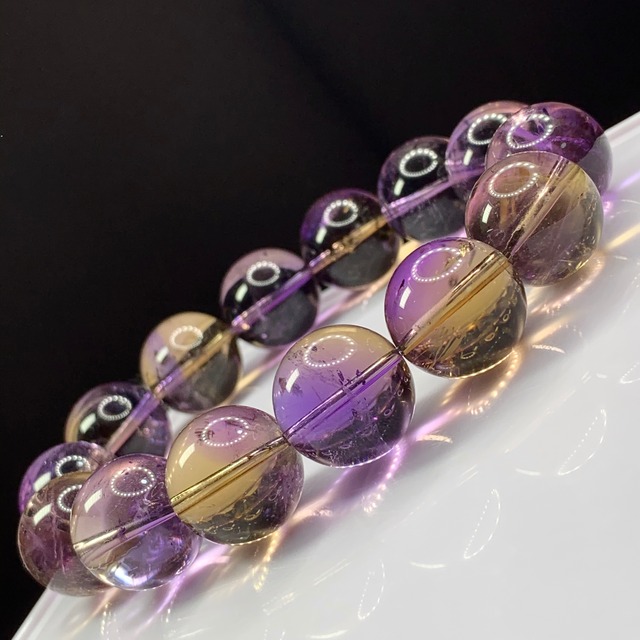 f39極上★大玉！ボリビア産・アメトリンブレスレット