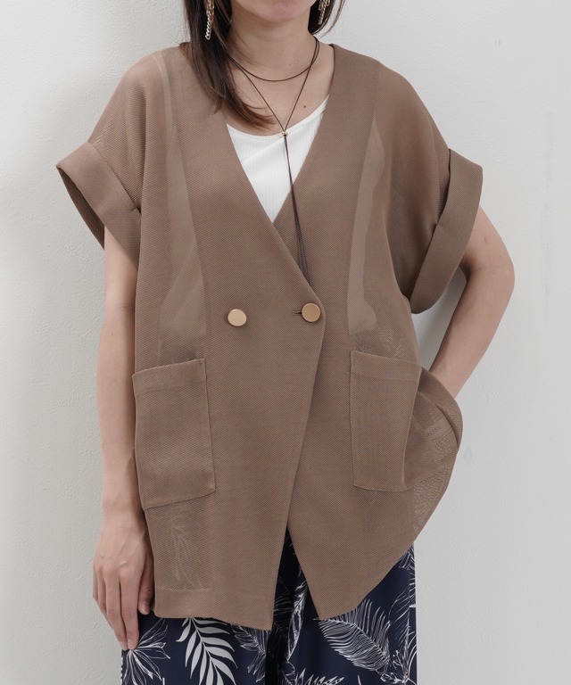 バックスリットメッシュジャケット　15235128 　C.C.CROSS