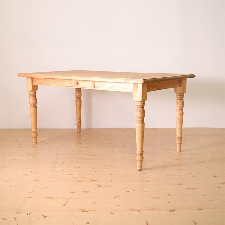 ダイニングテーブル ファーマーLBRライトブラウン150×85×72cm
