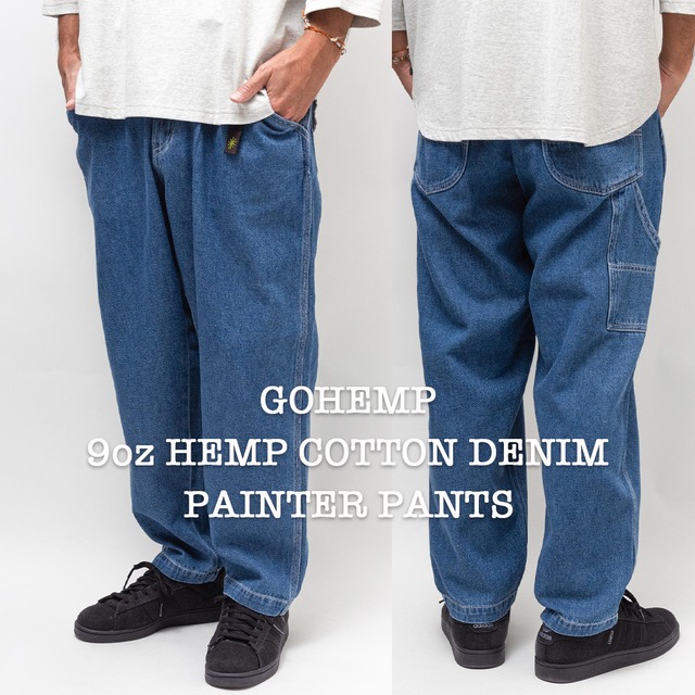 GO HEMP ゴーヘンプ デニムパンツ W36 コットンヘンプ