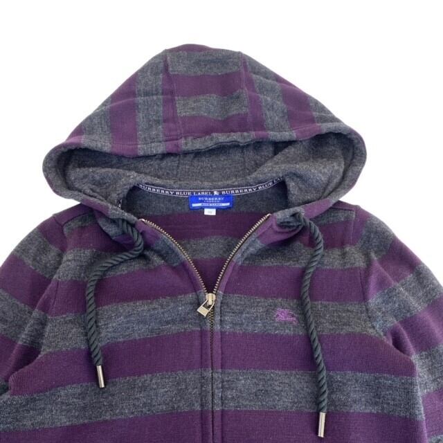 中古 バーバリー ブルーレーベル BURBERRY BLUELABEL ニットパーカー