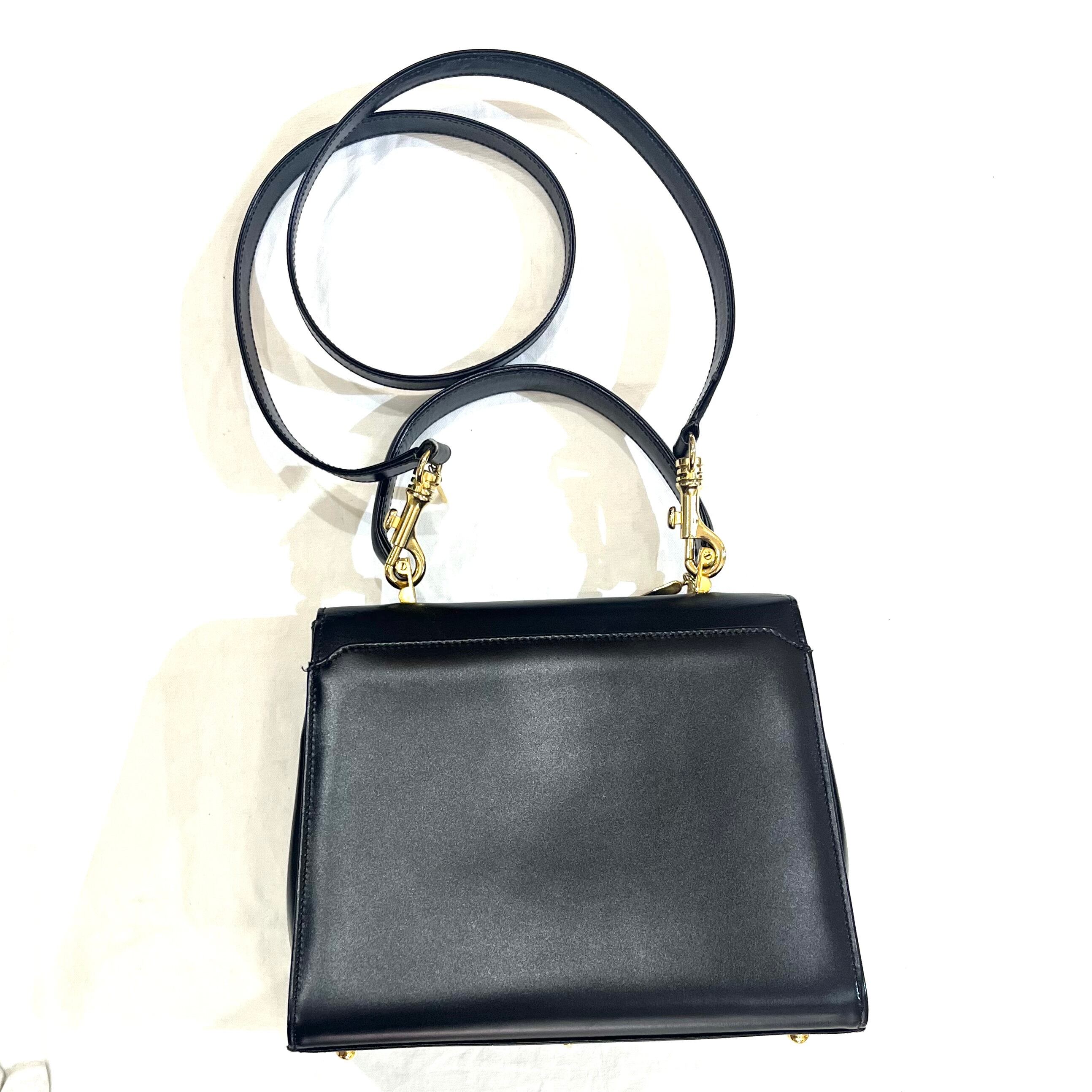 TIFFANY&CO.】2613 本革レザー 2WAYショルダーバッグ レザー ブラック