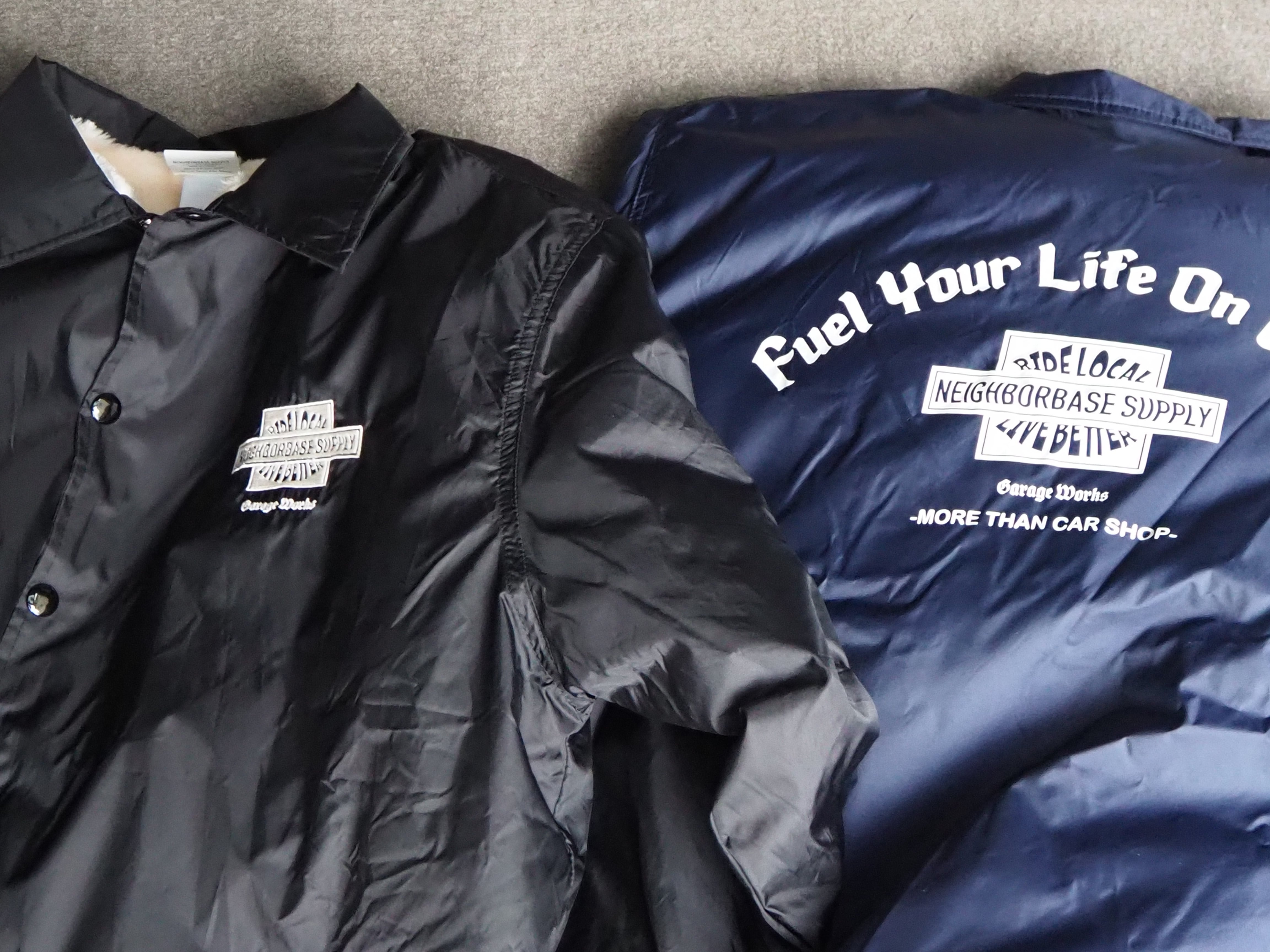 NBS Coach Jacket – Fleece-Lined /【Black】 | NEIGHBORBASE SUPPLY