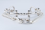 BN-115 BP Cross Junction bangle (Double Gurumetto chain)