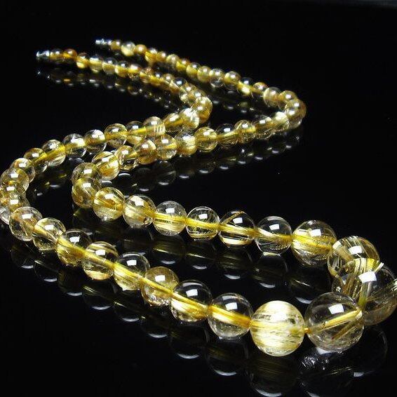 タイチンルチルクォーツ ネックレス 一点物 199-280