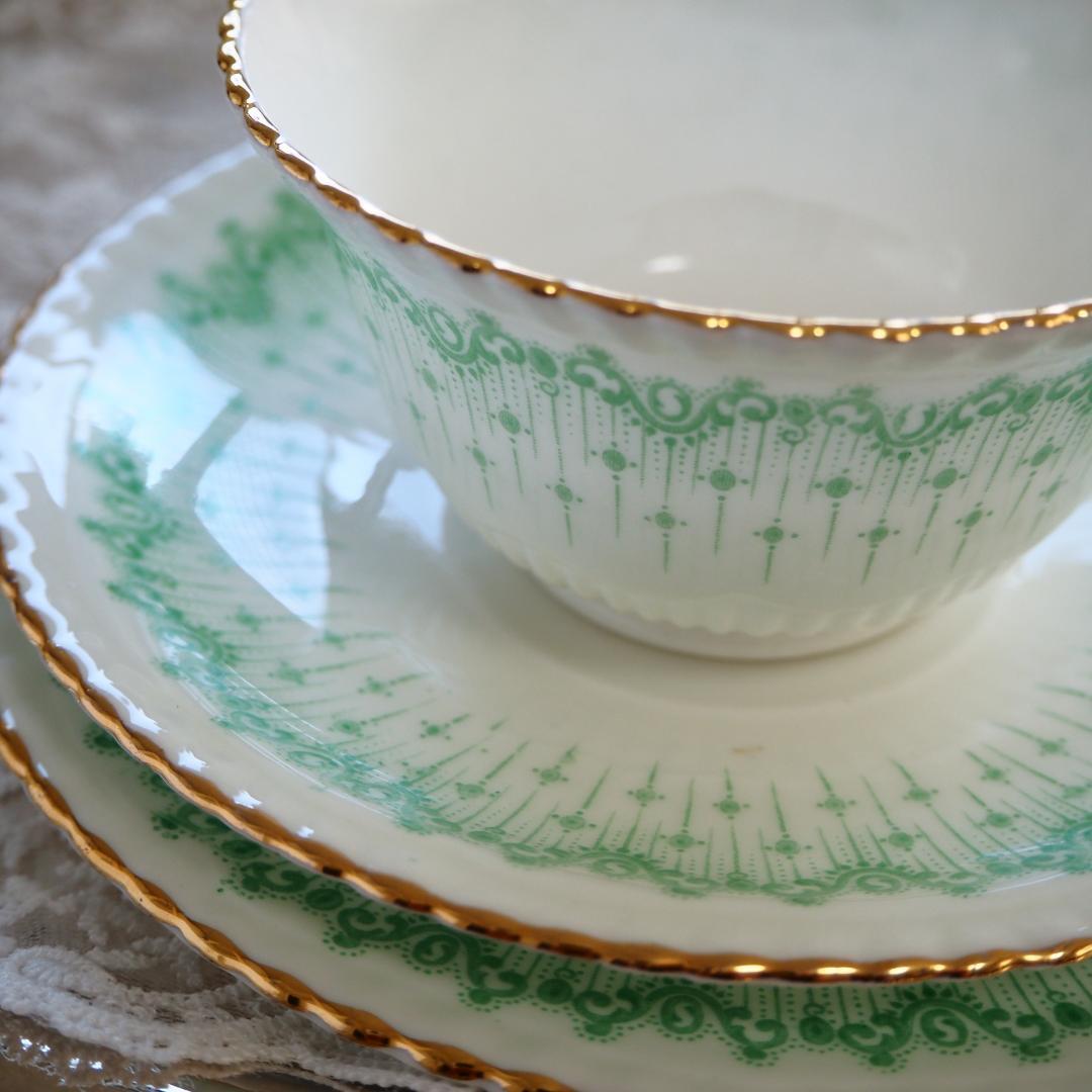 美品】英国アンティーク サミュエルラドフォード 1880年頃 トリオ6客