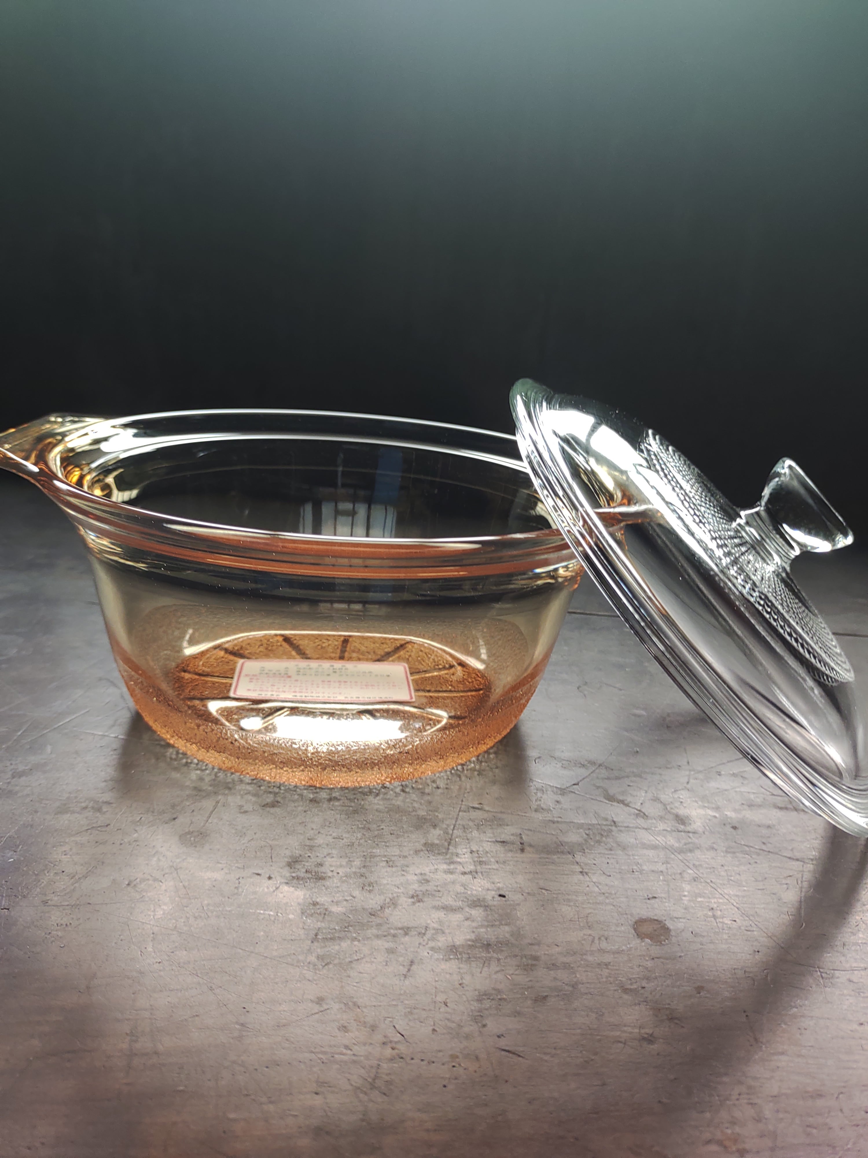 昭和レトロ 鳴海製陶株式会社 クックマスターN-39 耐熱ガラス 深鍋