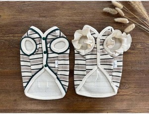 予約  【pecoramou select】 Waffle Dangara Frill Vest