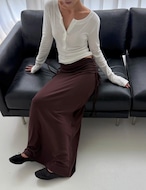 【新作5%OFF・3日間】Side-Shirring Stretch Skirt_3colors