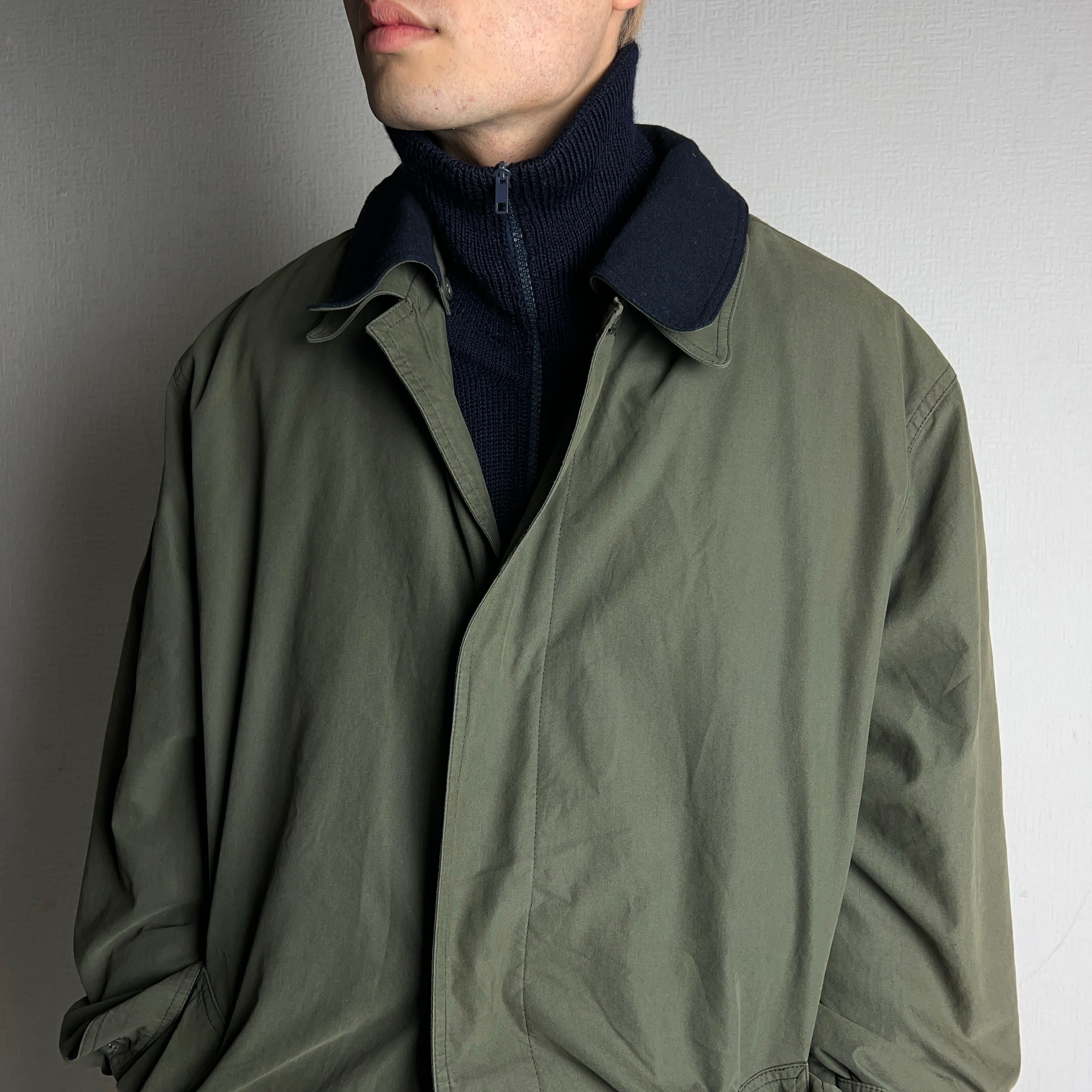 1980's Ermenegildo Zegna Half Zip Knit Sweater 80年代