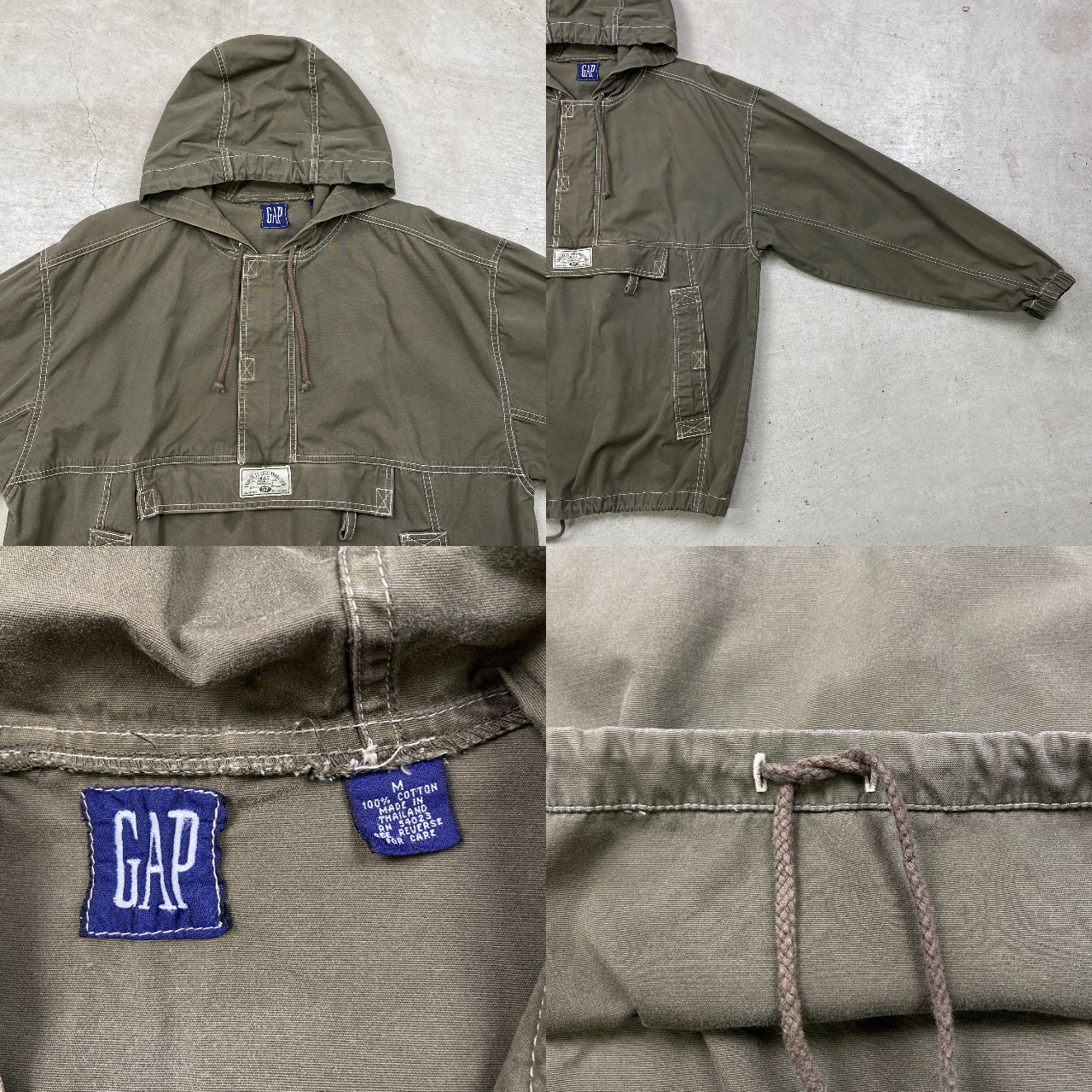 90年代 OLD GAP オールドギャップ コットンアノラックパーカー メンズL  