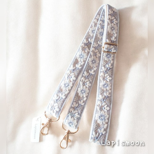 インド刺繍リボン ショルダーストラップの画像