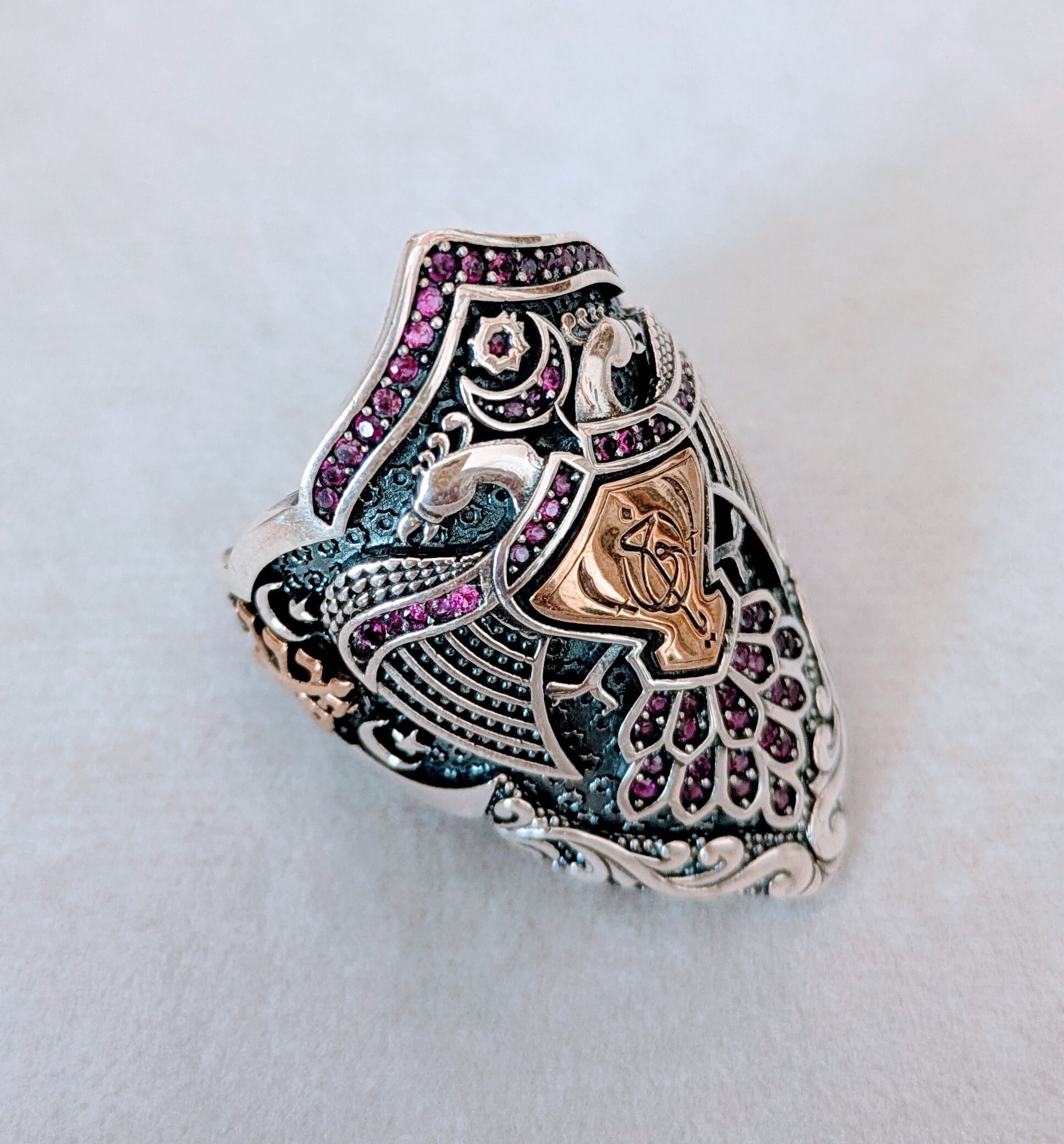 メンズ ハンドメイド リング（双頭の鷲）925silver | HAYAT TURKISH STYLE