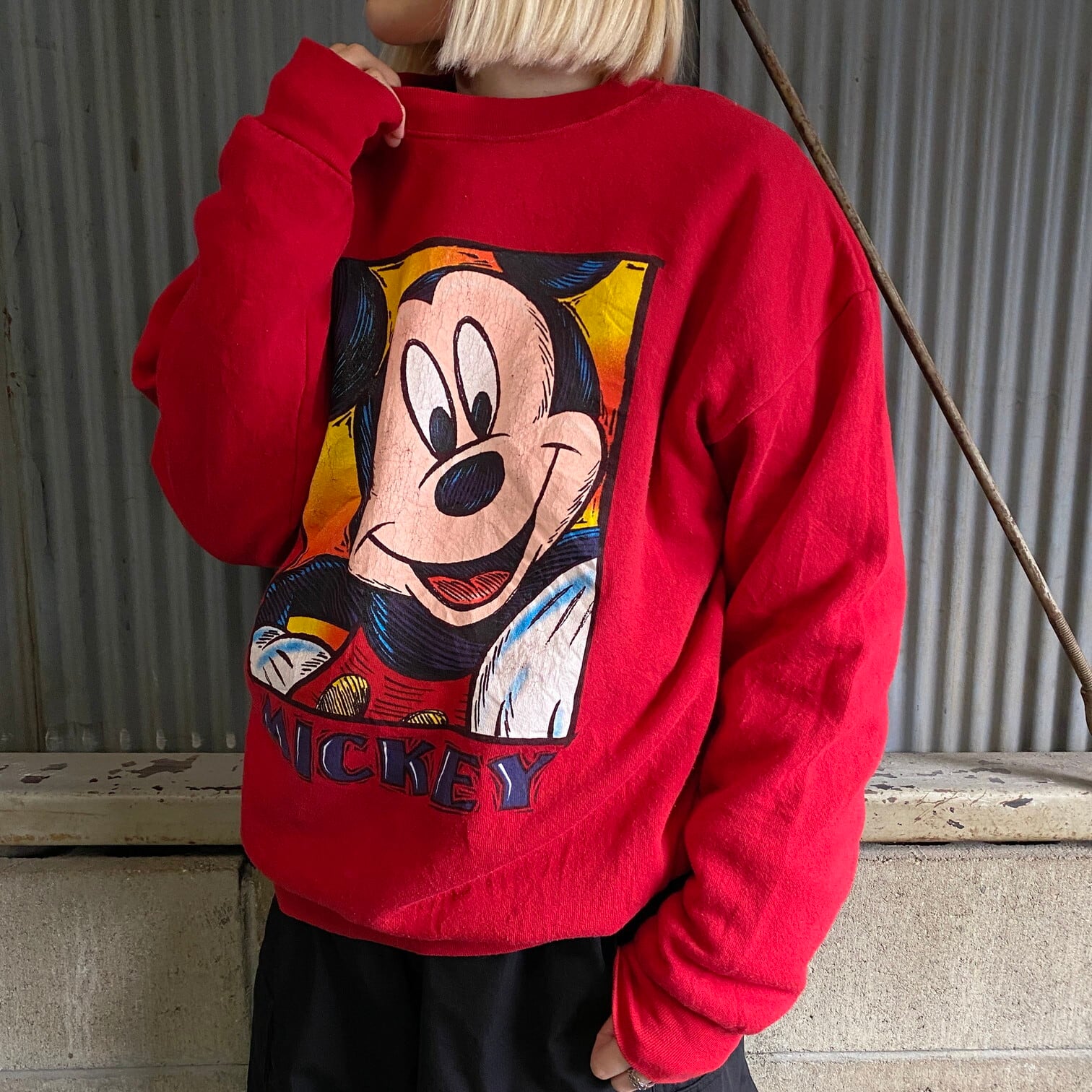 90s vintage Disney プリント　スウェット　トレーナー