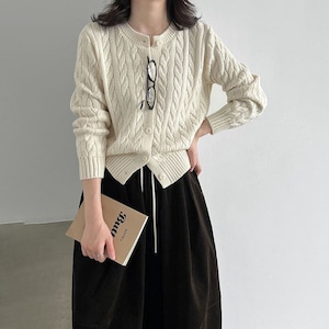 cable knit cardigan 14746