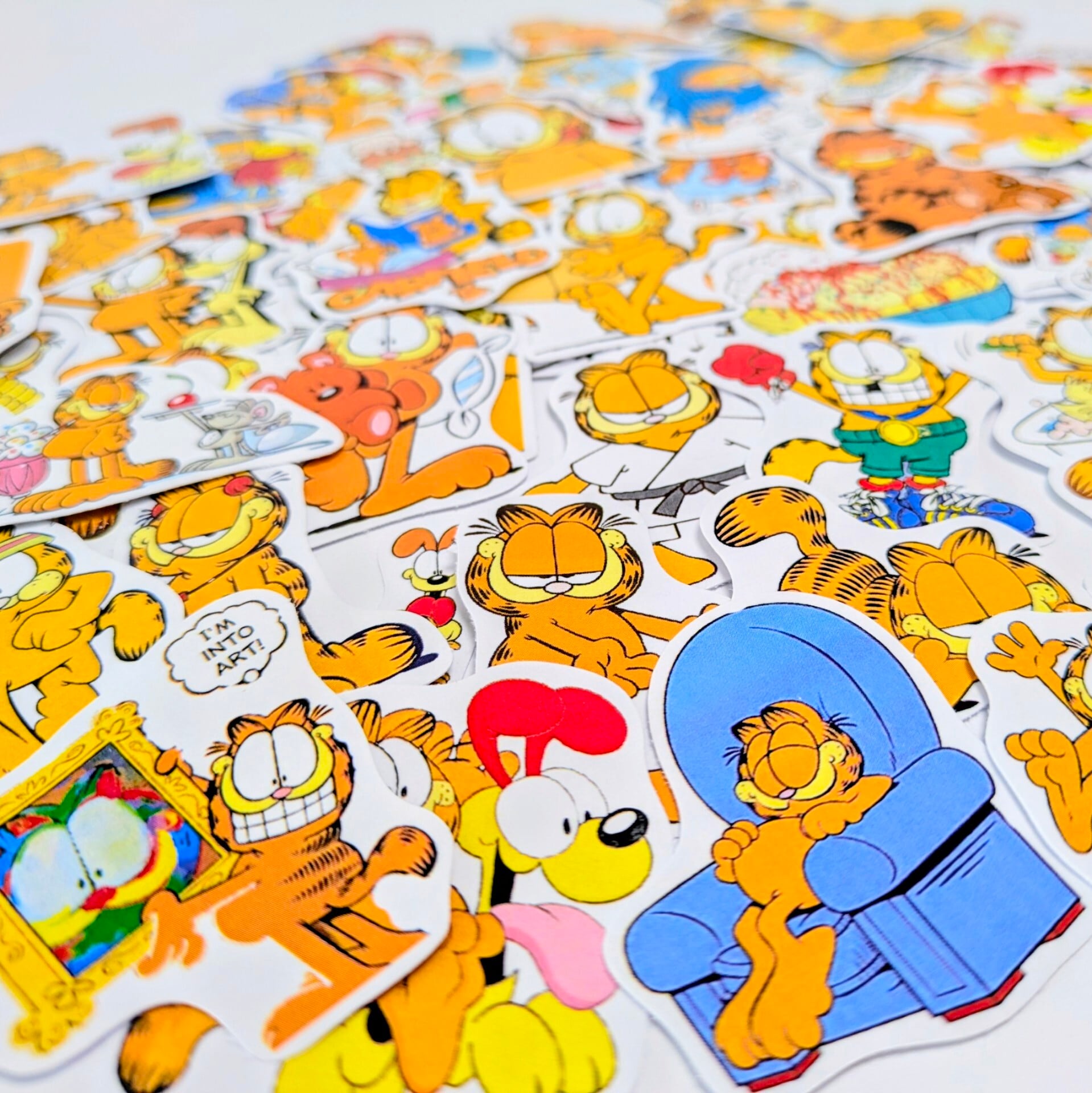 送料無料!【 Garfield ( ガーフィールド ) 】PART.5 STICKER(ステッカー)55枚くらいステッカーSET(笑) 〚アメリカン雑貨 アメトイ〛