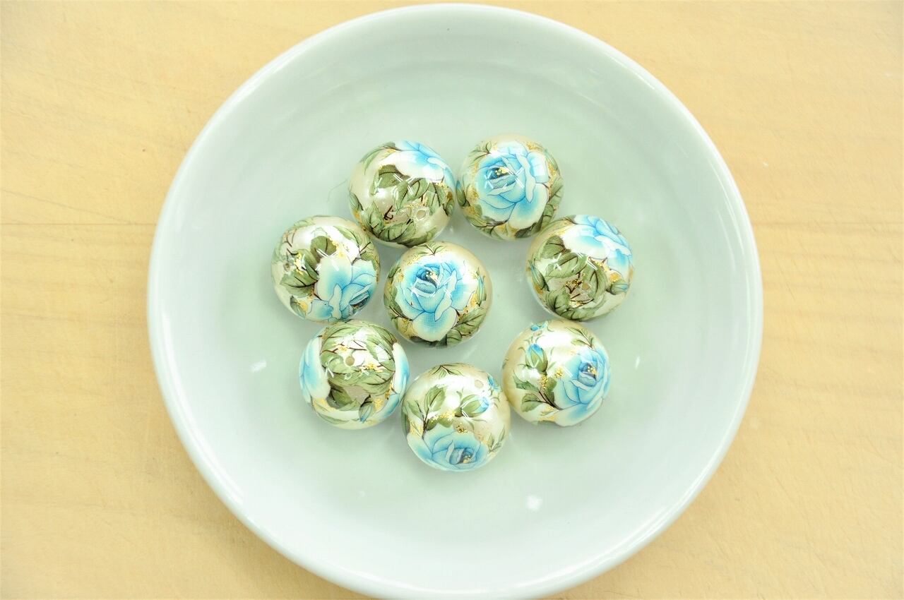 c - 11 薔薇 青(パール) 16mm