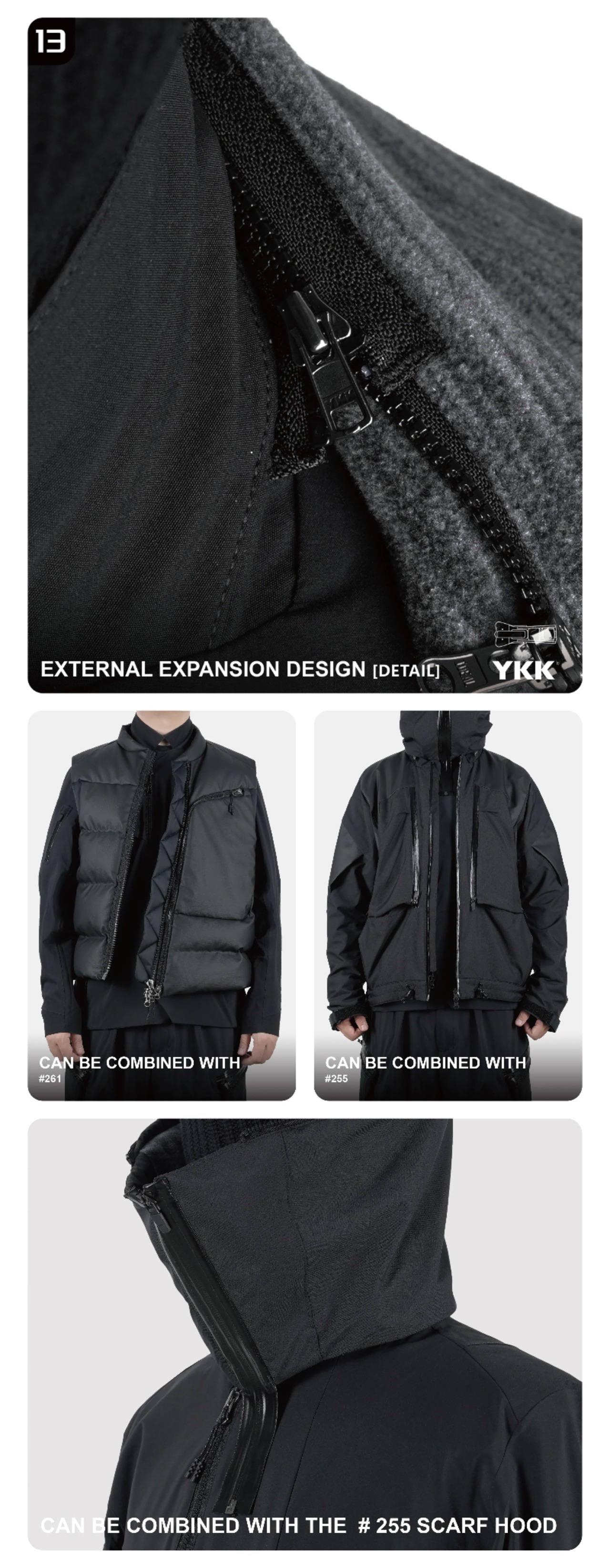 REINDEE LUSION 25AW 可変ラペル ポーラテックネオシェル防水ジャケット