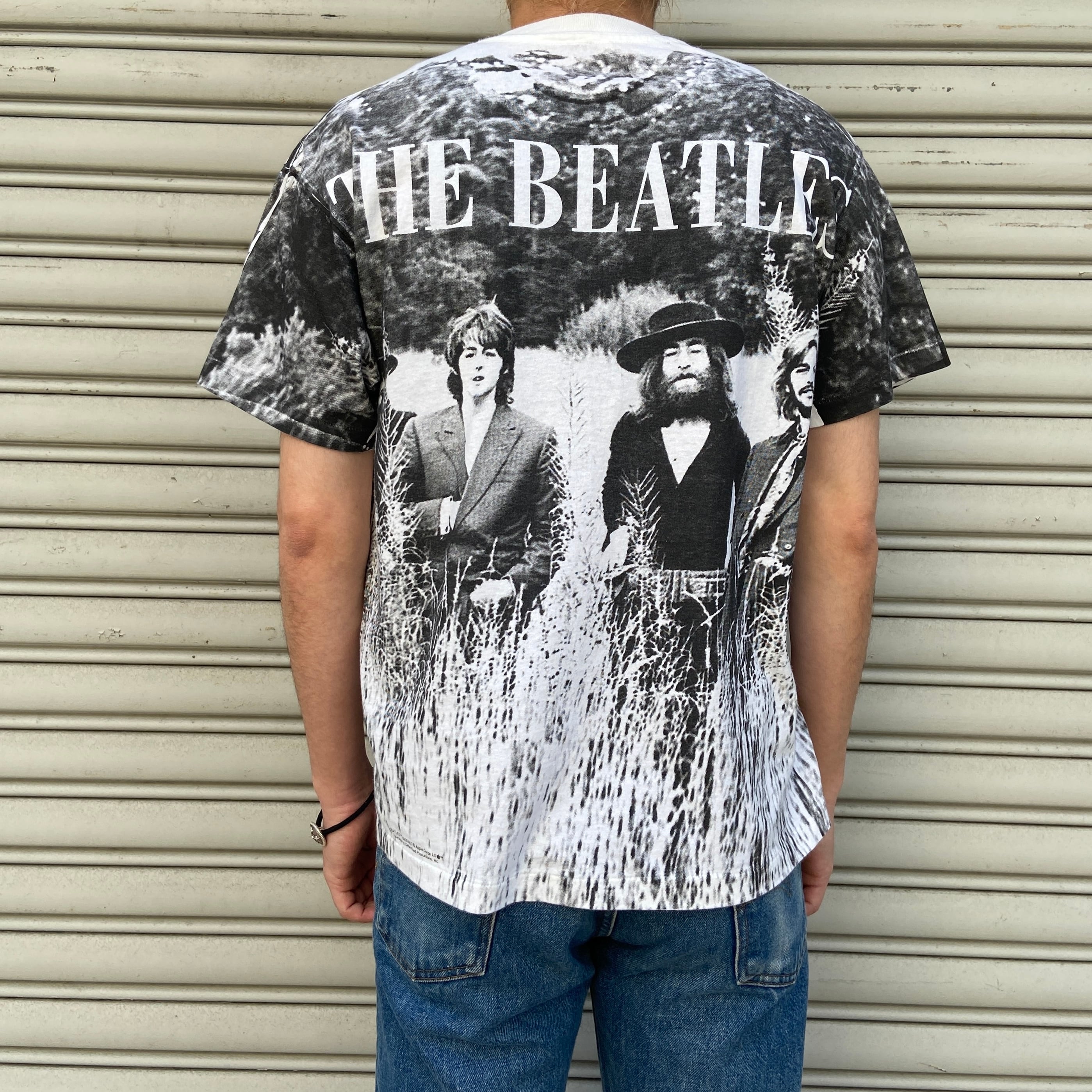 90s THE BEATLES 総柄Tシャツ ビートルズ ヘインズ L | 古着屋 Uan
