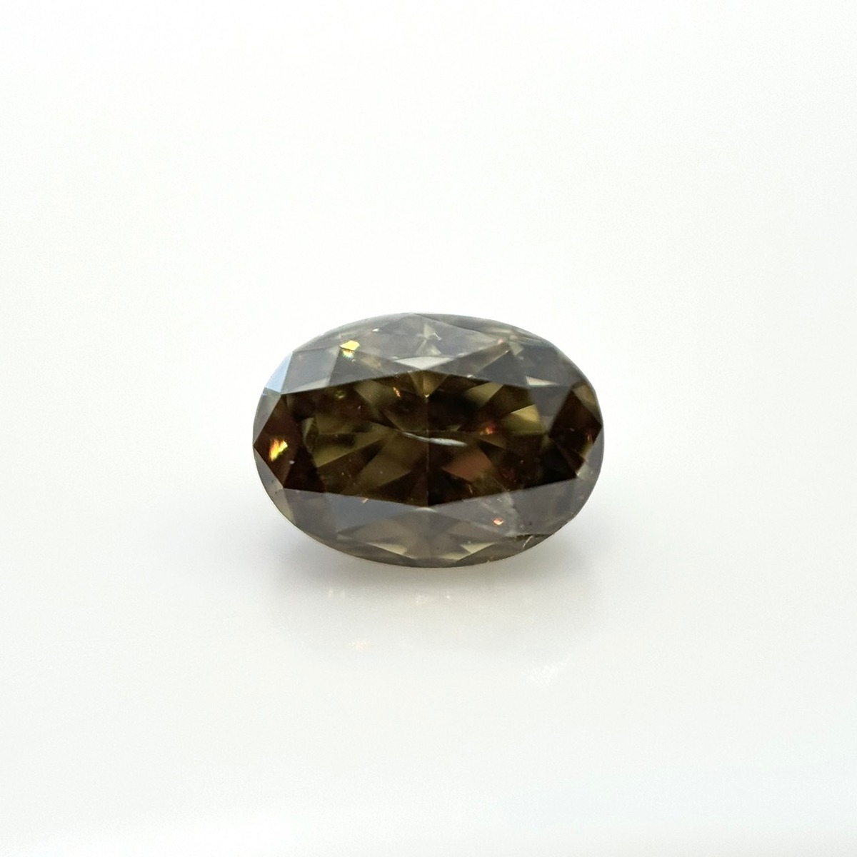 0.259ct FANCY DARK GRAY SI2 オーバル ダイヤモンド | 小江戸stone