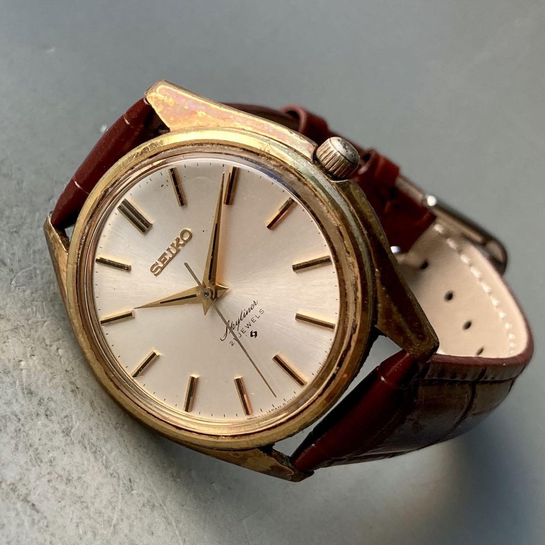 動作品】セイコー スカイライナー アンティーク 腕時計 1968年 手巻き