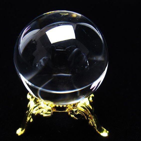 水晶 丸玉 ブラジル産 24mm 一点物  おまかせ便 141-6405