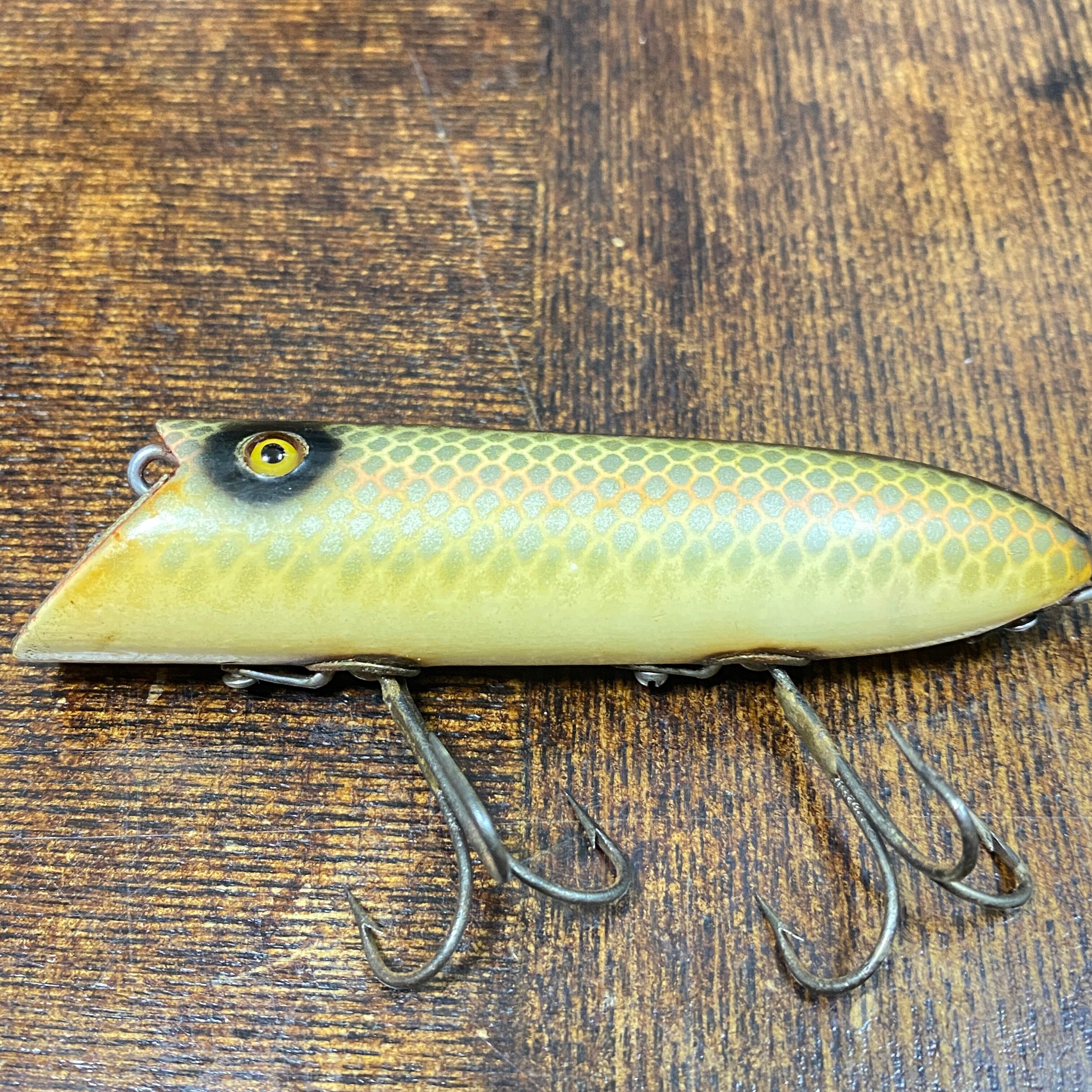 オールドビンテージヘドン　ヘッド・オンバサー 20s HEDDON Basser / オールドヘドン バサー ビンテージルアー[1029-1