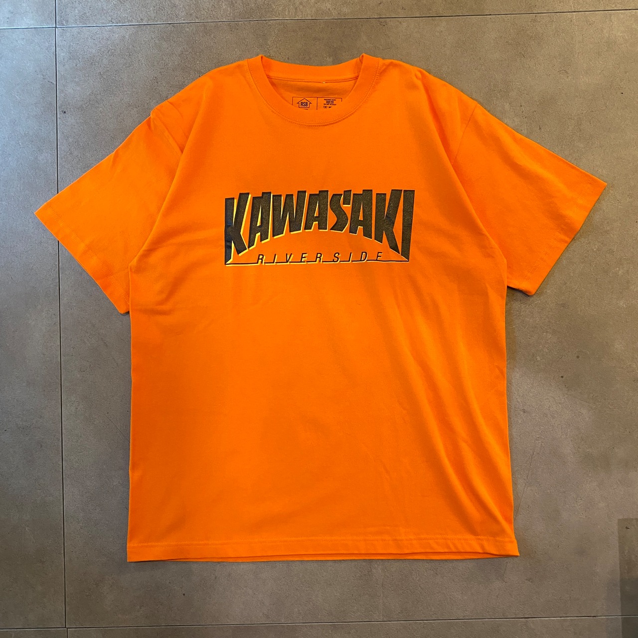 RIVERSIDE BASE 『KAWASAKI』T-SHIRTS - ORANGE -