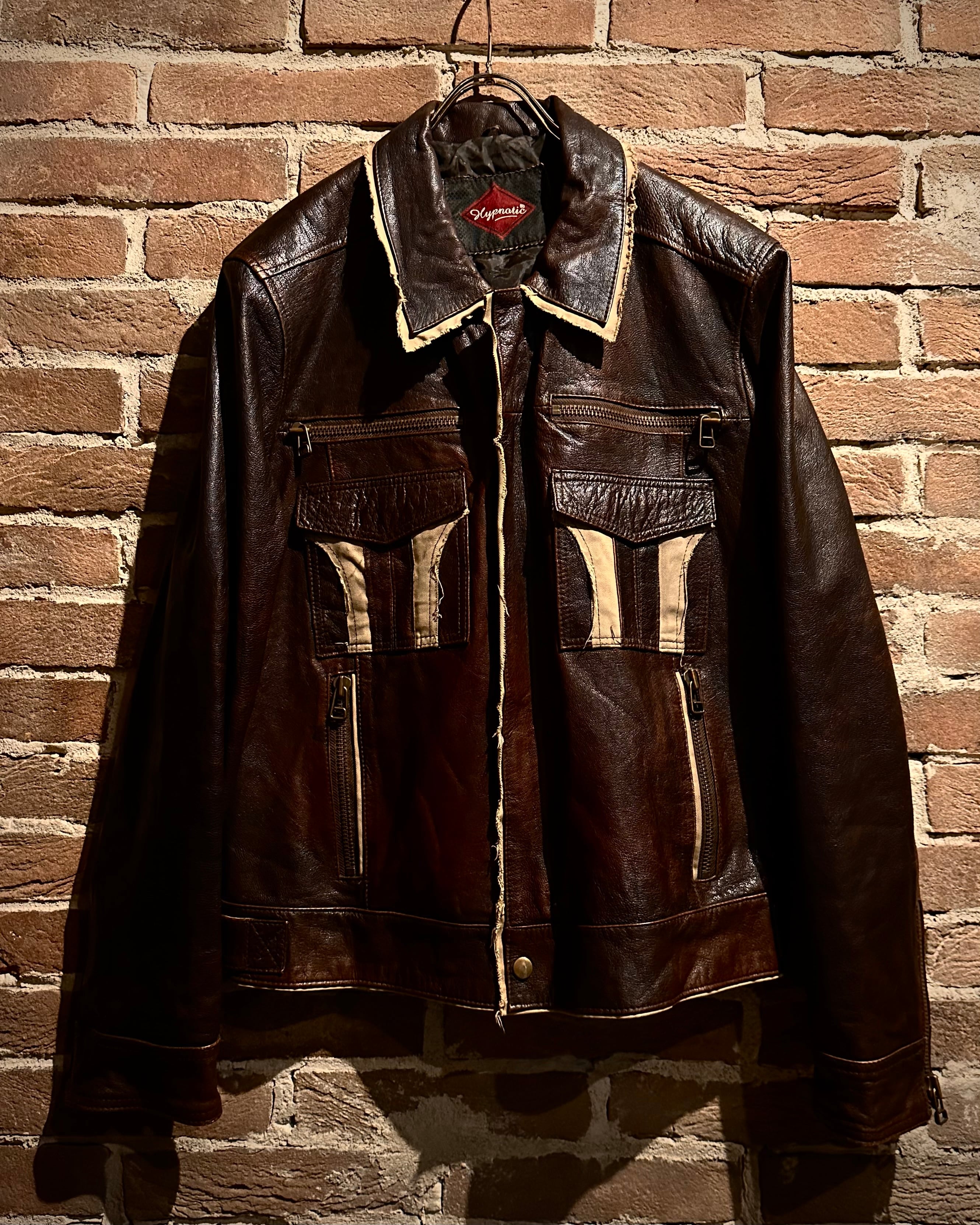 Caka act3】Switching × Aging Vintage Leather Jacket | Caka(カカ