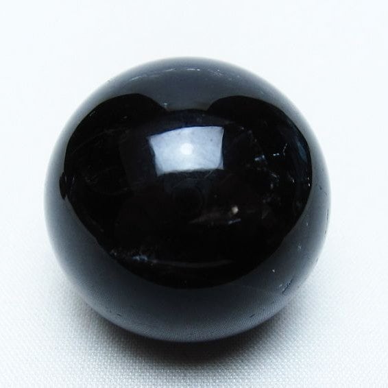 黒水晶 丸玉 34mm モリオン スフィア 置物 一点物 141-8225 | 天然石