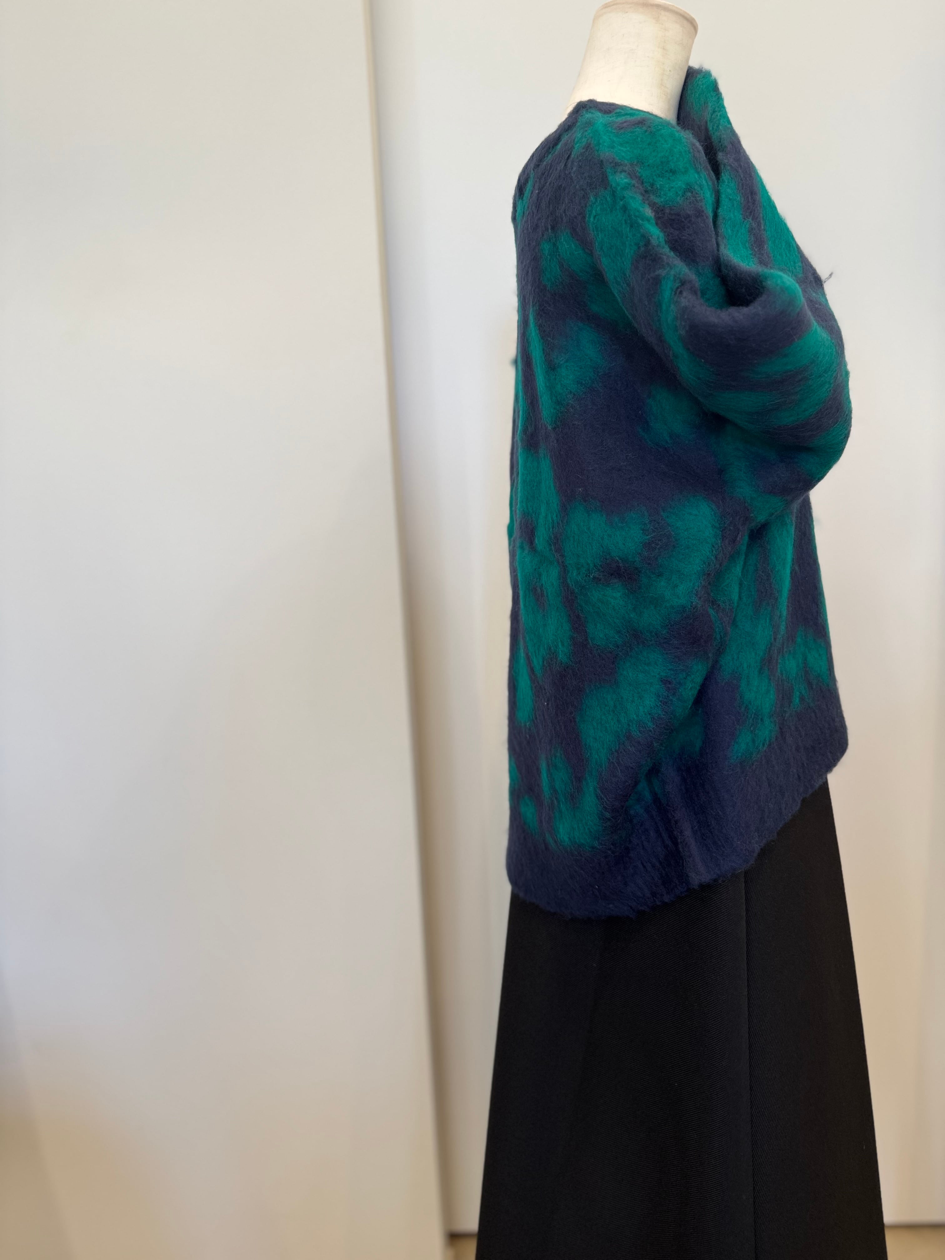 【SELECT】レオパード柄ニットプルオーバー