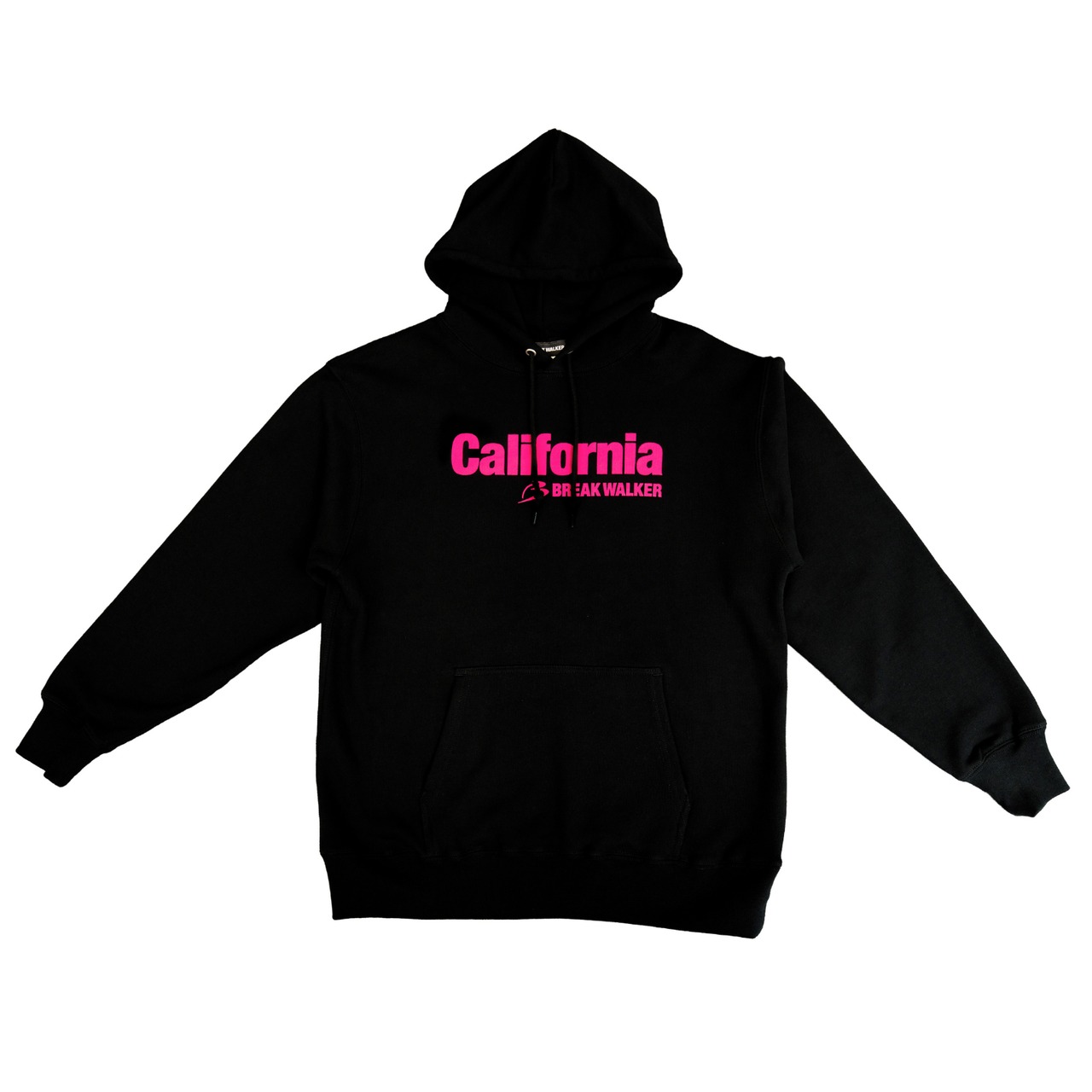 California by BREAK WALKER　LOGO　HOODIE / BLACK