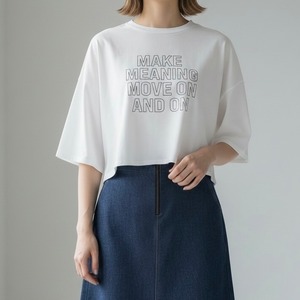 ロゴプリントワイドTシャツ 62025102-636