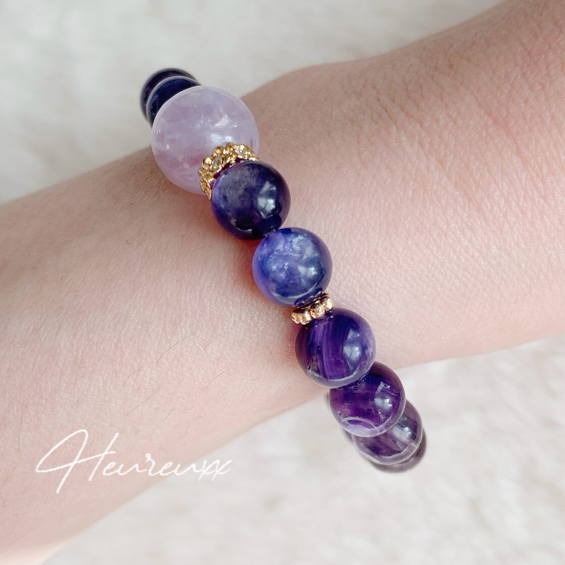 超希少!!入手困難!!♡ブルーマイカ パープルブルーマイカ ブレスレット