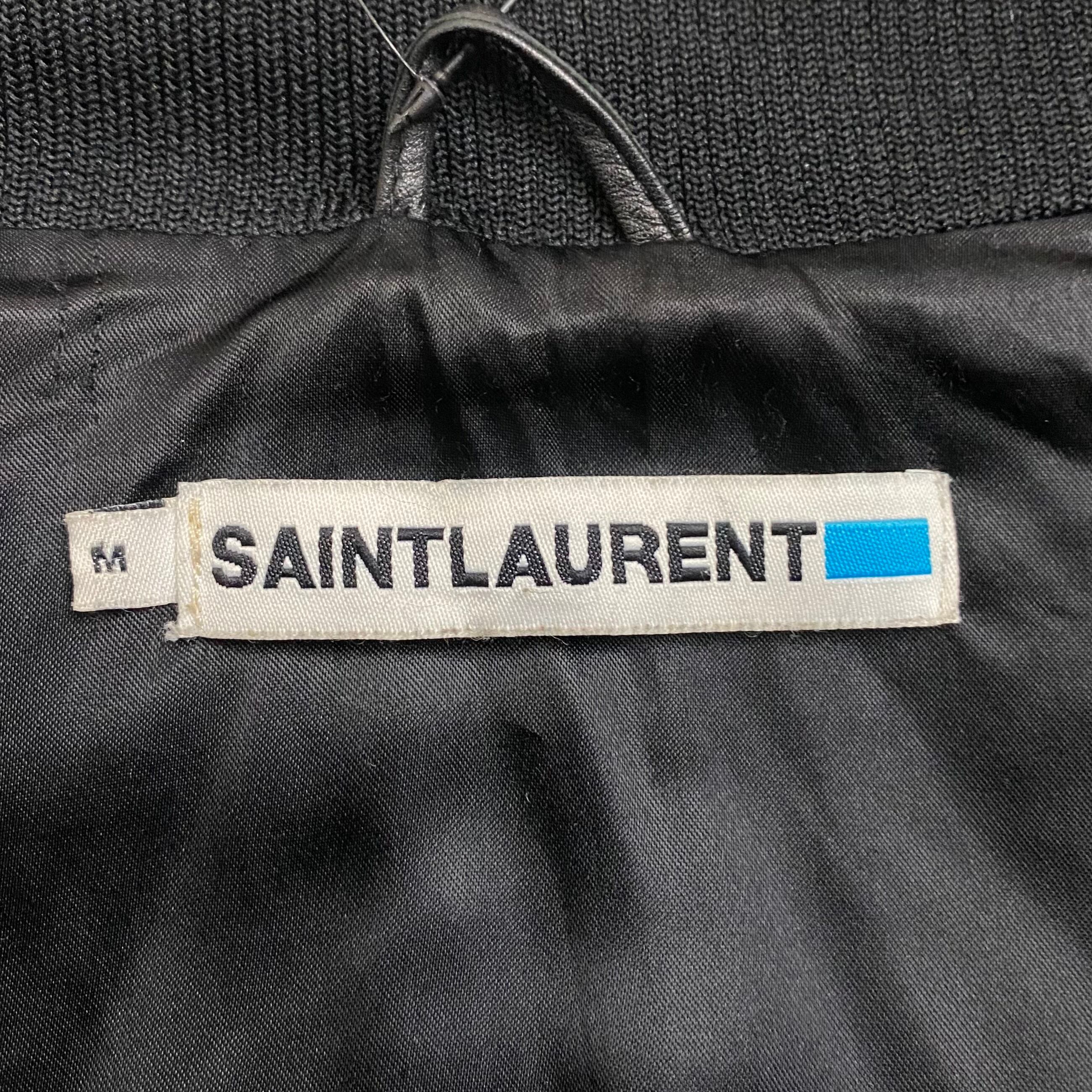 archive SAINT LAURENT by Hedi Slimane short length black leather 