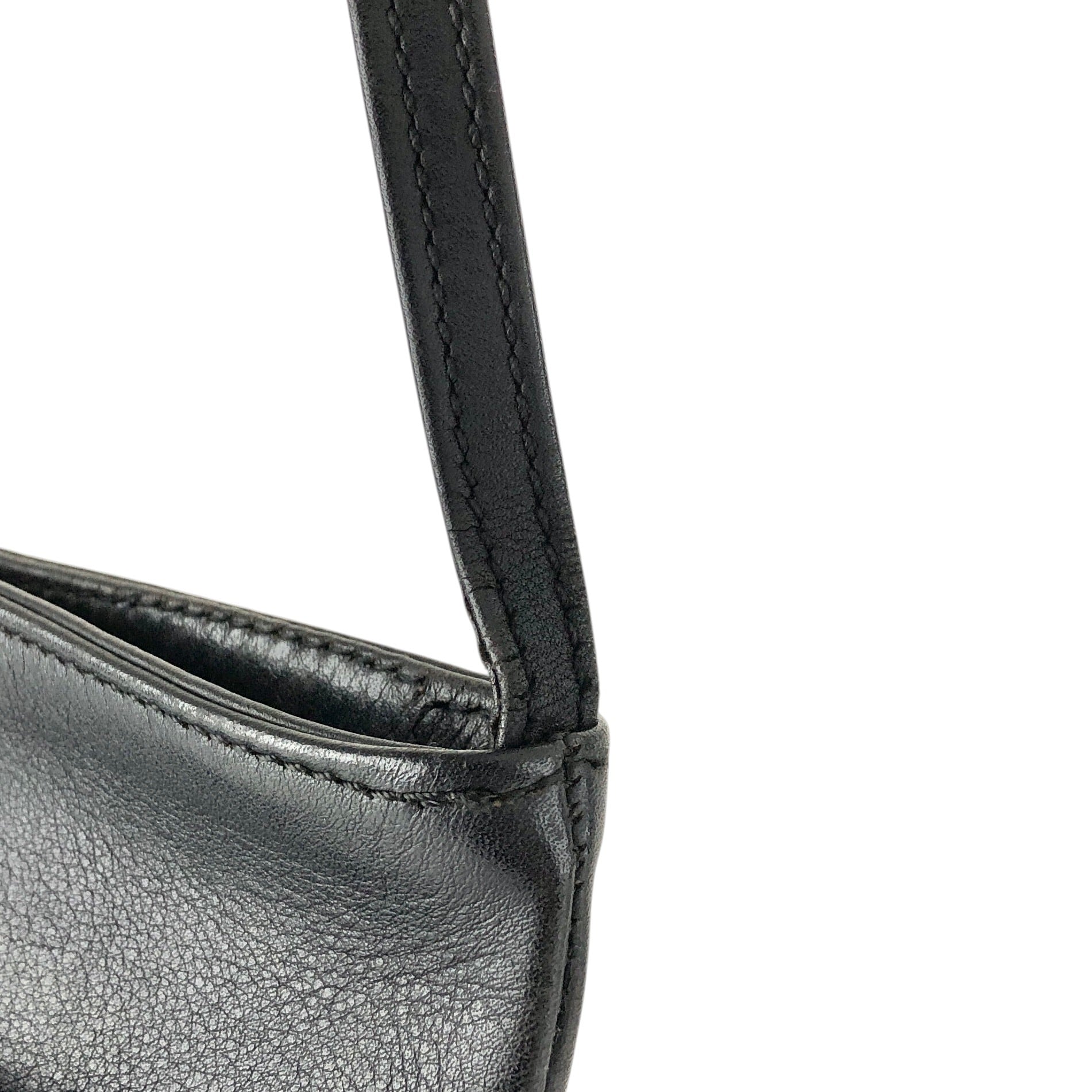LOEWE ロエベ ショルダーバッグ ブラック アナグラム レザー ミニ