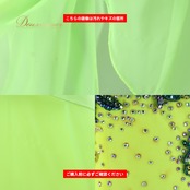 社交ダンス 衣装 ドレス ワンピース スタンダード グリーン系 イエロー系 黄緑 黄色 蛍光 フロート レース デモ 競技 ダンス パーティ 発表会 レディース 華やか 舞台 ダンス衣装 上品