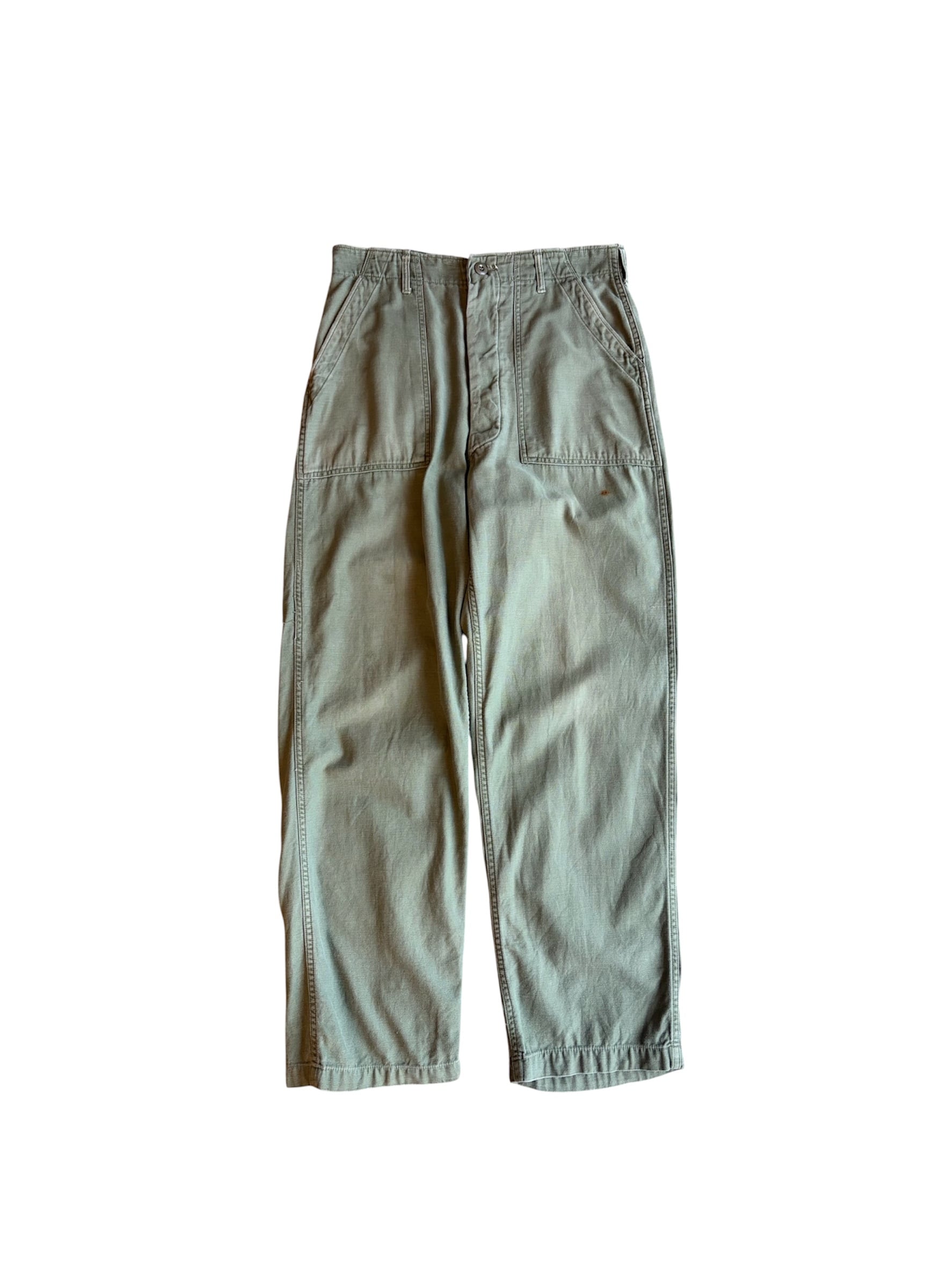 60s US ARMY OG-107 コットンサテン ベイカーパンツ | enishi vintage
