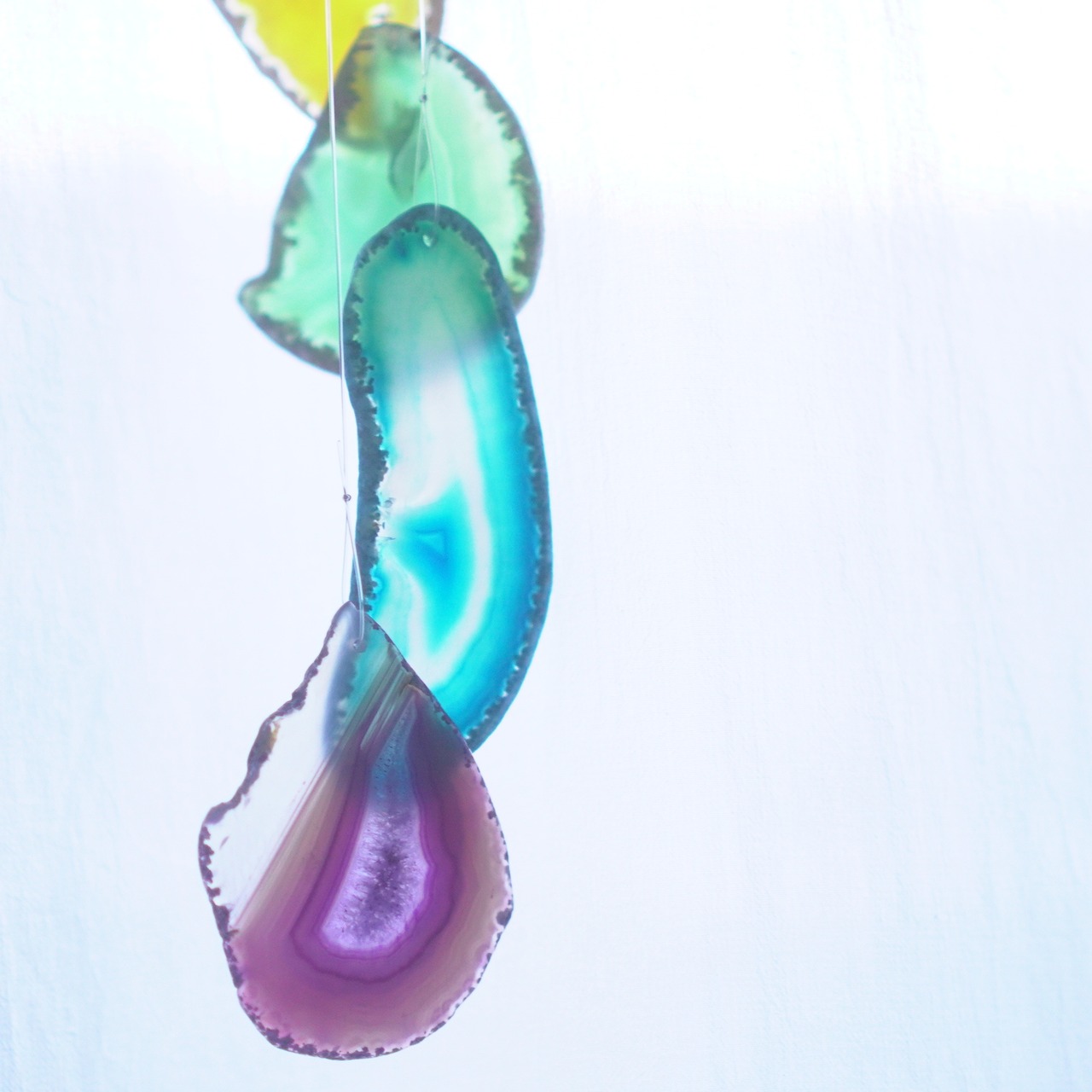 Vivid Rainbow 08 - アゲートヒーリングチャイム / Agate Sun Catcher Wind Chime 359