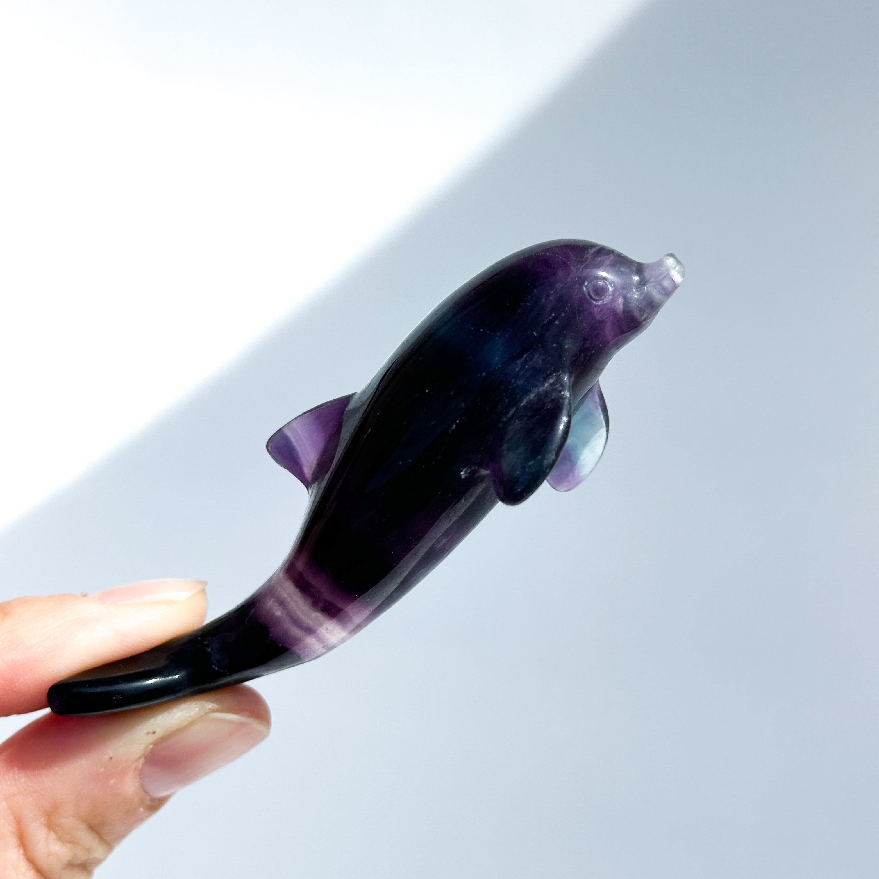 レインボーフローライト イルカ51◇ Fluorite ◇天然石