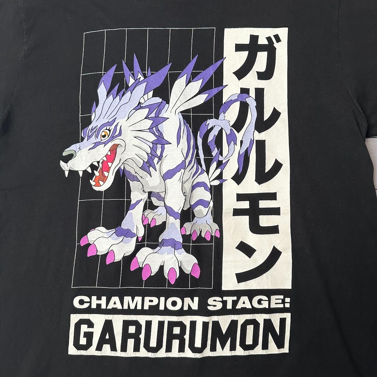 デジモン ガルルモン アニメT Tシャツ Lサイズ 黒 古着 | RUFFY